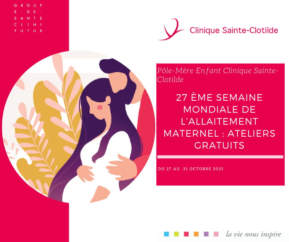 Semaine de l’Allaitement 2025 : ateliers à la Clinique Ste-Clotilde