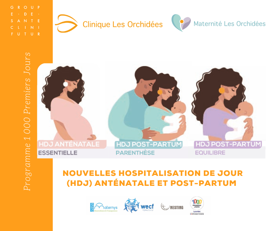1000 premiers jours : hospitalisation de jour | Maternité Les Orchidées