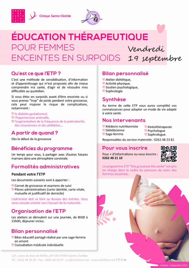 programme etp clinique sainte clotilde