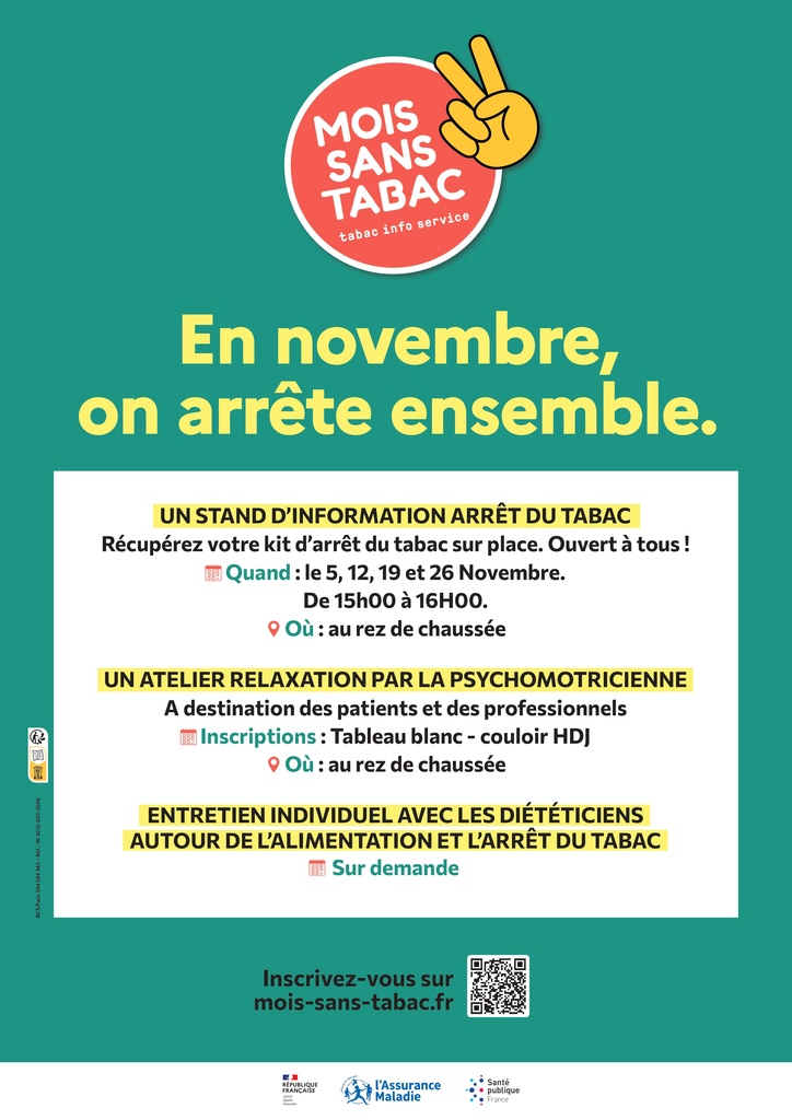 Mois sans Tabac Clinique Saint-Joseph