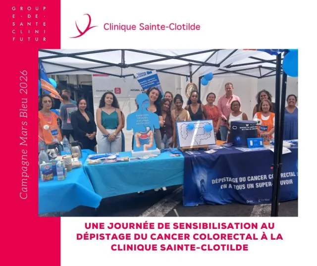 Mars Bleu : Retour sur le dépistage du cancer colorectal à la Clinique Sainte-Clotilde